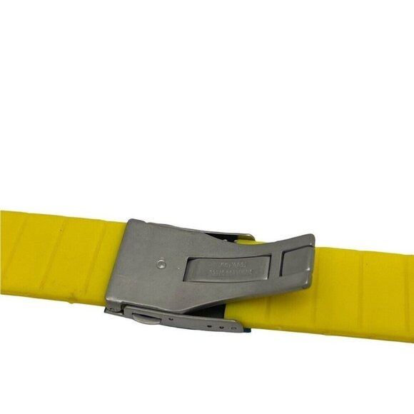 Men's Watch Band For Tissot T-Race Replacement Yellow Rubber Strap 21mm - Picture 8 of 11